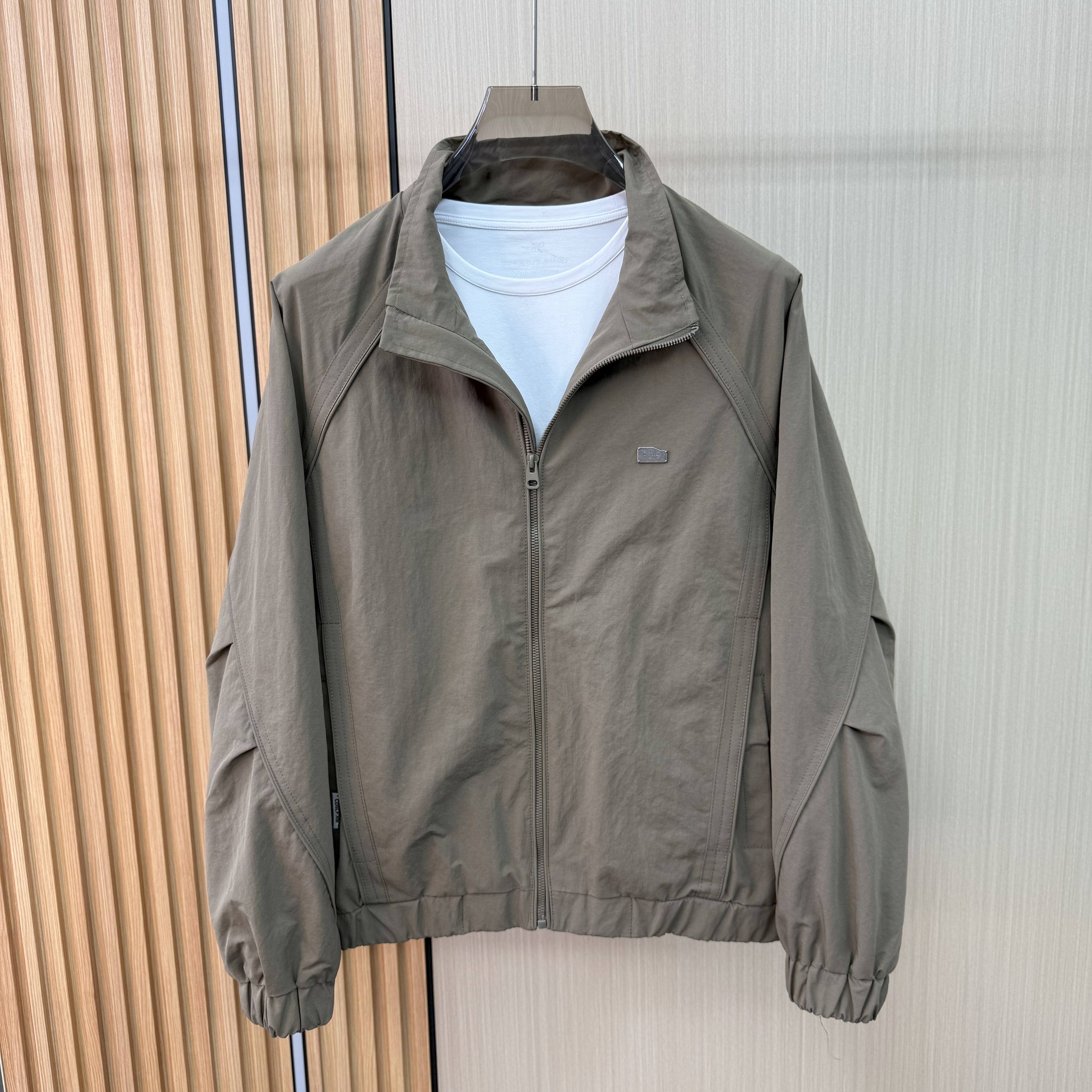 春秋季男士新品立领休闲夹克外套高品质时尚百搭商务欧货帅气