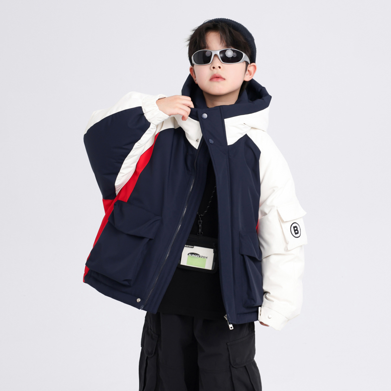 【悠悠耀选】儿童冬装加厚短款工装羽绒服K244YRF5050