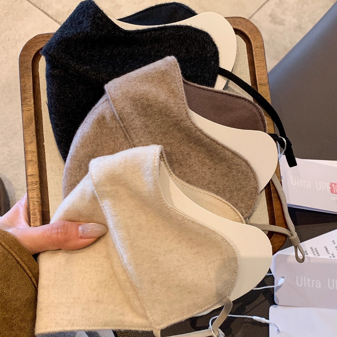 保暖口罩桑蚕丝羊毛女高颜值秋冬季2026新款立体防风防寒防晒面罩