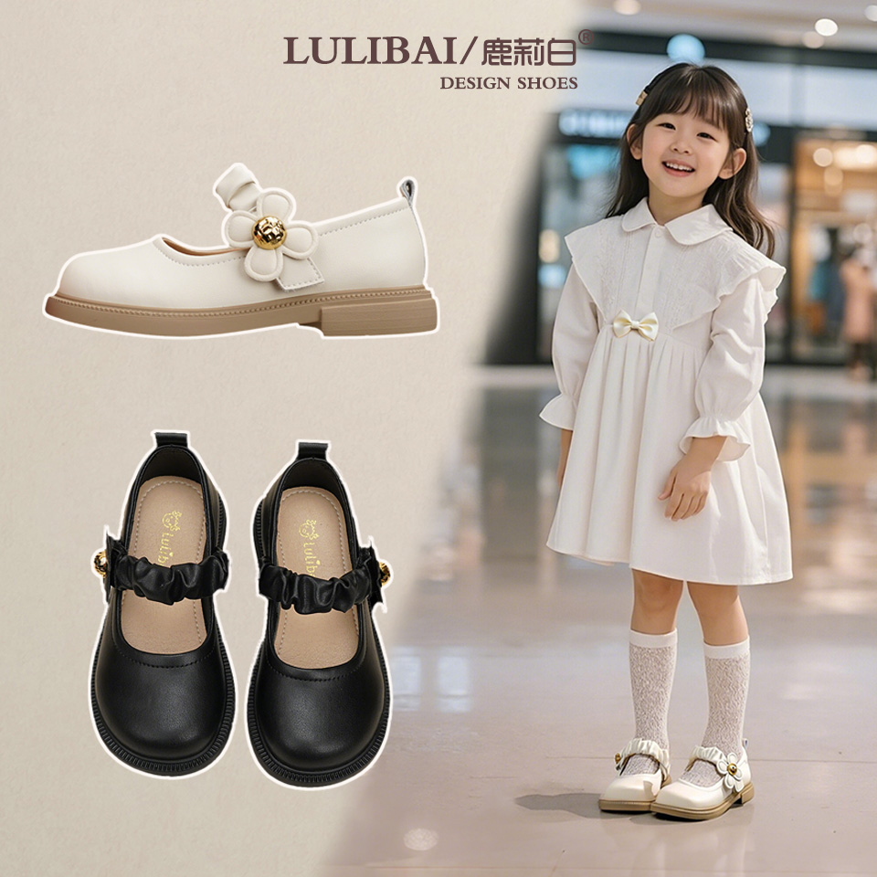 女童公主鞋儿童皮鞋黑色春秋玛丽珍软底时尚百搭圆头浅口秋季194