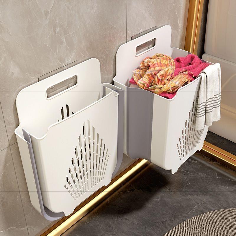 脏衣篓家用壁挂可折叠洗衣卫生间壁挂式洗澡衣服收纳神器浴室厕所