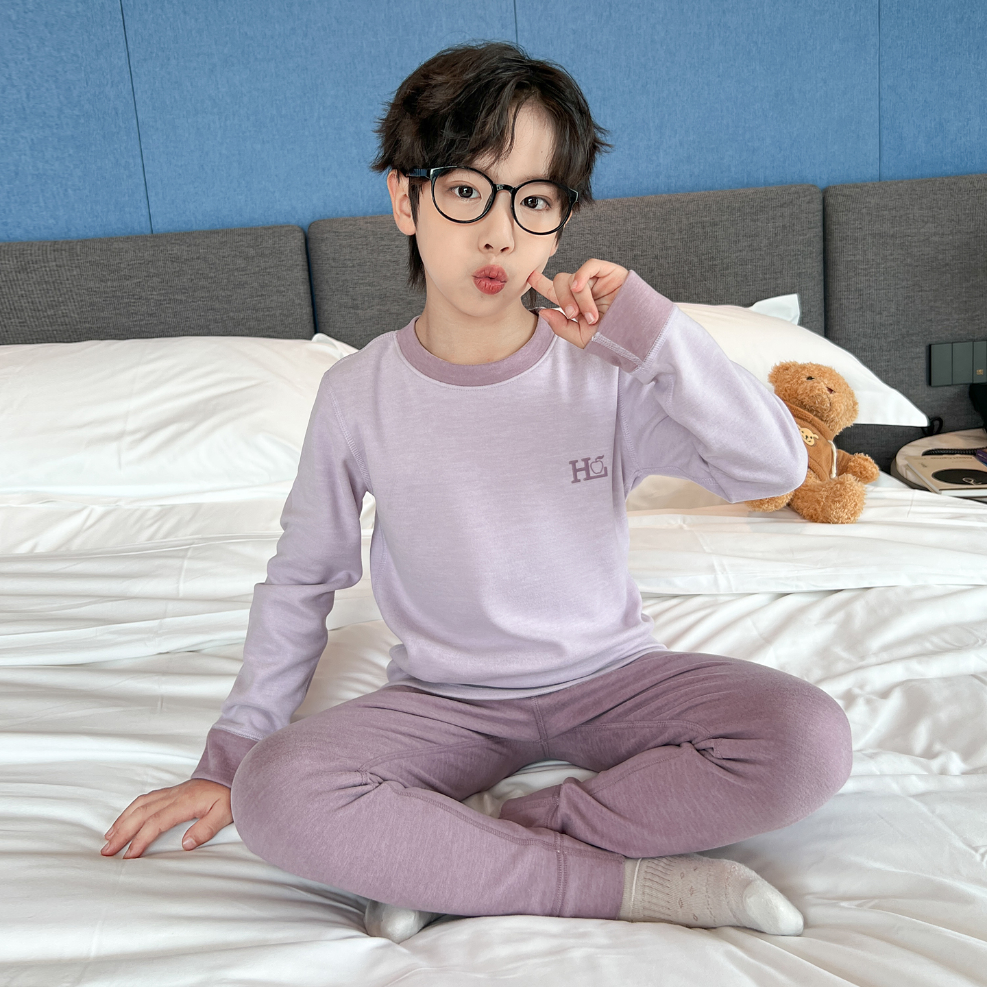 童装男童睡衣套装家居服2025新款大童德绒秋衣秋裤中大童保暖冬款