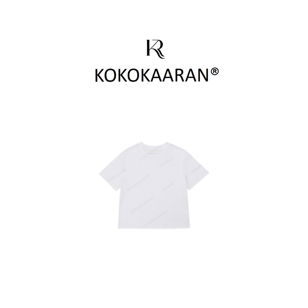 kokokaaran/可可咔伦100棉新款简约修身圆领短袖T恤SH250069