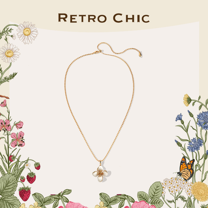 铜合金吊坠 RC RETRO CHIC 意大利复古时尚首饰 四瓣花吊坠