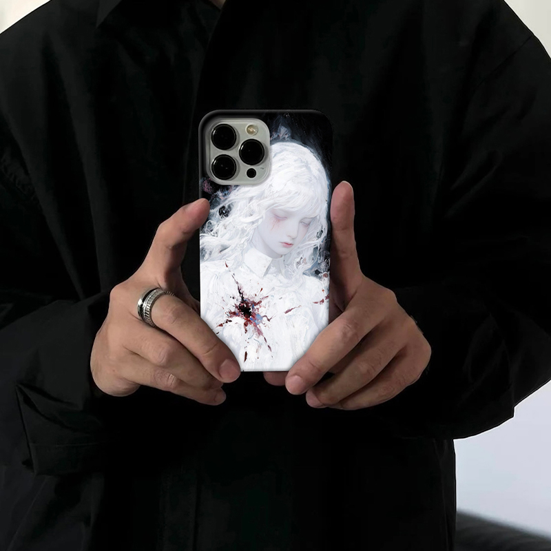 枪伤适用苹果16pro创意手机壳15promax个性14小众13/12/潮牌