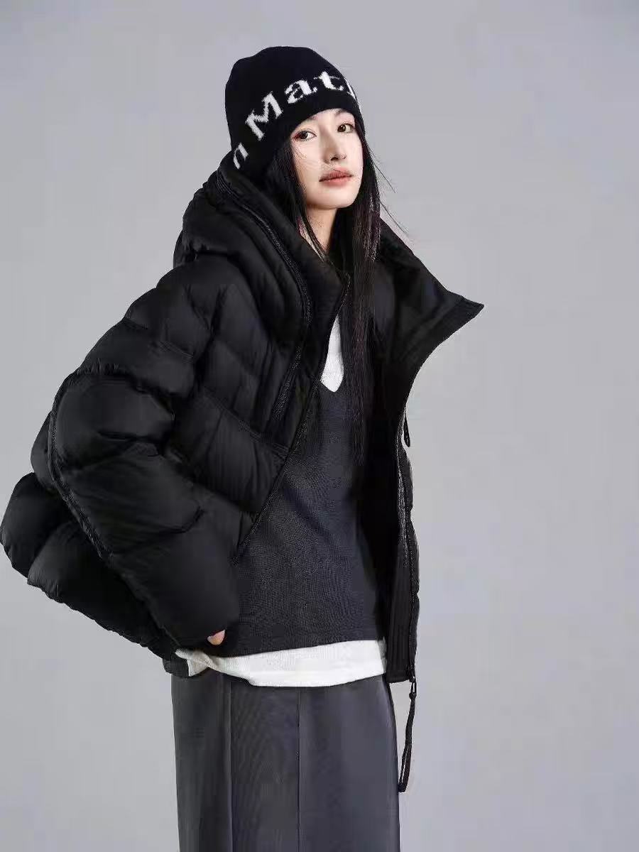 【美田定制】轻奢高端女式泡芙羽绒服新国标鸭绒保暖羽绒外套RX