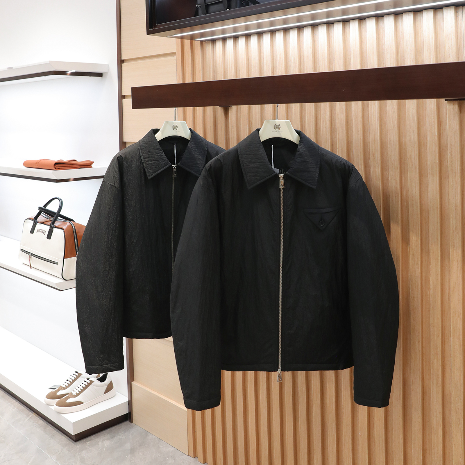 意式奢华2025秋冬季新款男士户外极简风飞行员痞帅夹克棉服潮1384