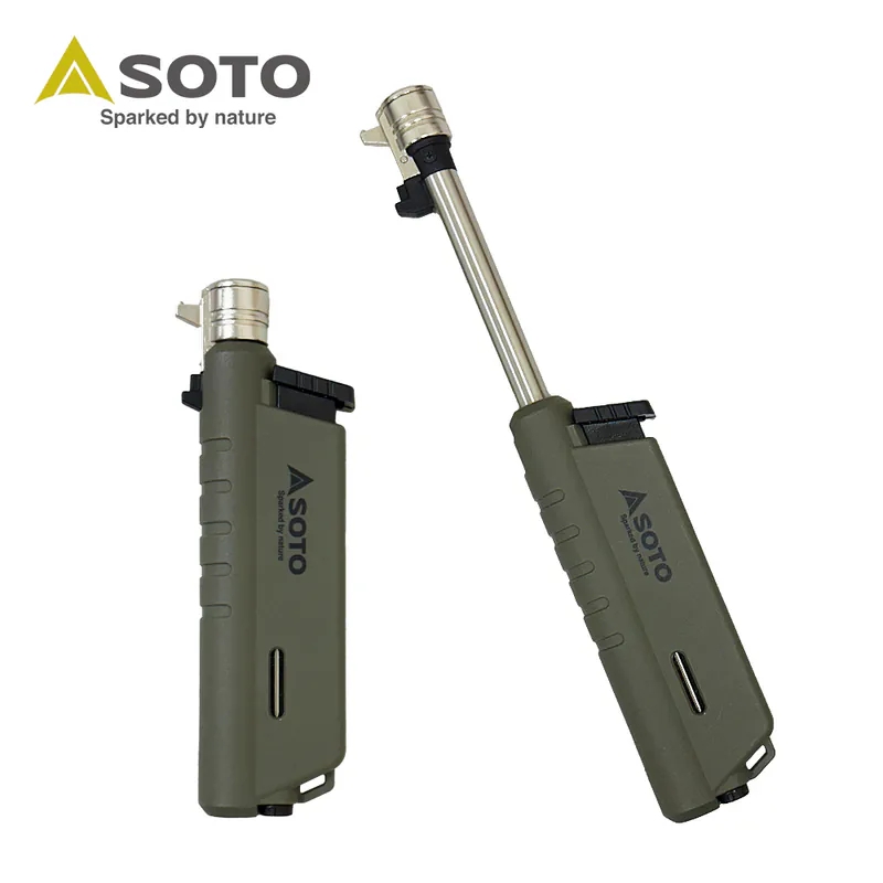 日本SOTO伸缩点火器防风打火机户外露营点火机点灯器ST487