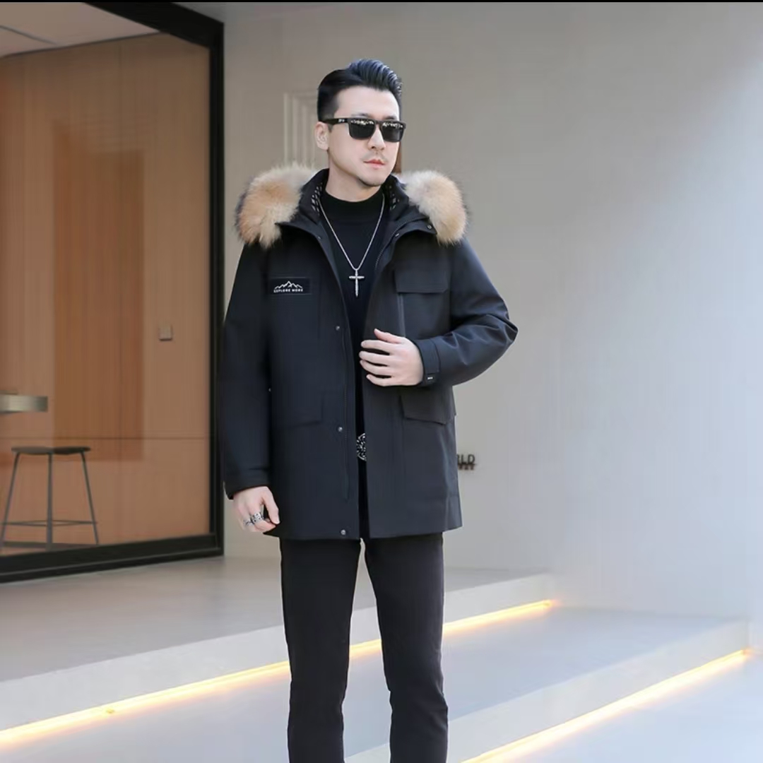 2025新款（男女同款）派克服内胆可拆卸皮毛一体时尚情侣款