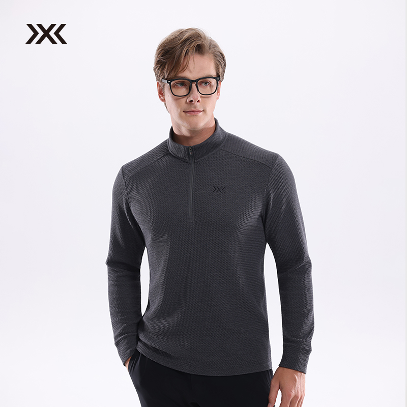 XBIONIC艾德空气层半拉链卫衣 轻盈柔软舒适防紫外线秋冬打底男款