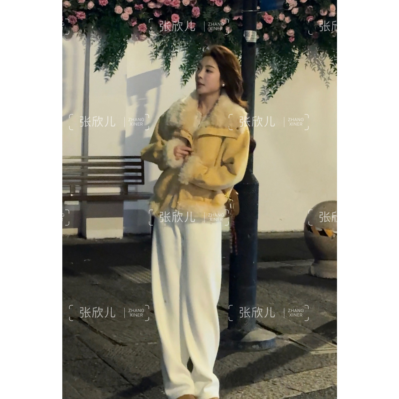 小个子短款仿羊羔毛外套女2025冬季新款毛毛夹克上衣397