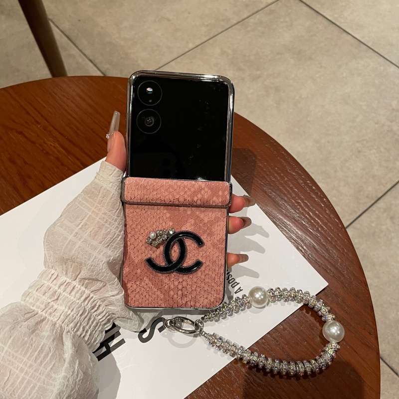 适用小米mixflip2手机壳电镀鳄鱼纹中轴保护双c标mixflip保护壳潮