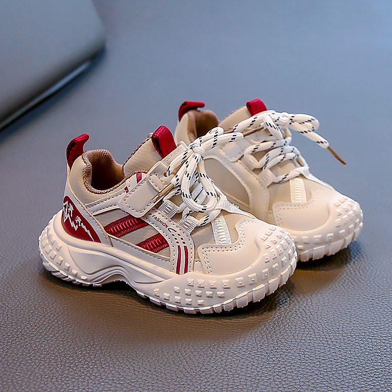 鞋子2025春秋款新款女童运动鞋男童宝宝休闲鞋小童软底老爹鞋夏季