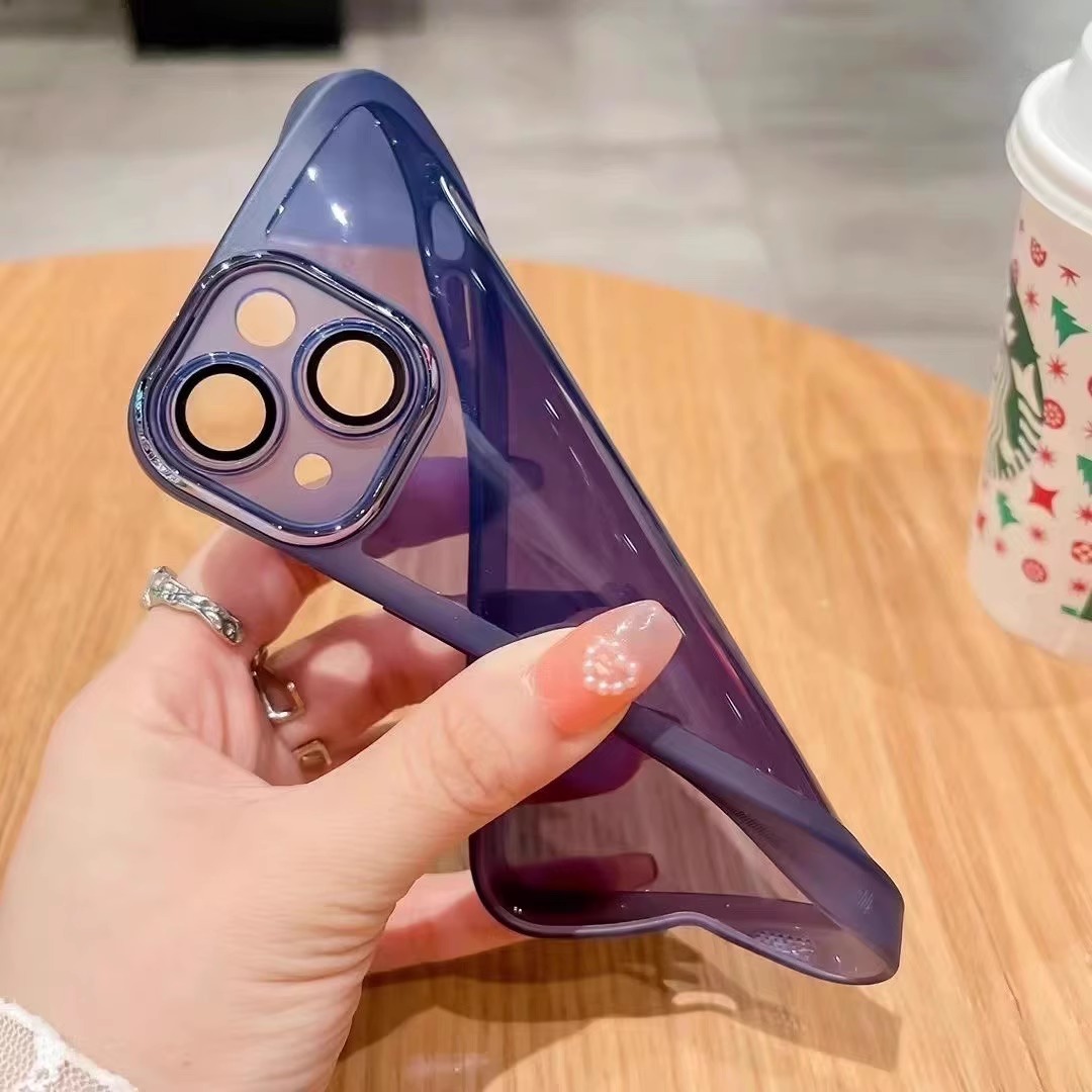 适用苹果17Promax手机壳iPhone16pro全包防摔透色15plus护镜软壳