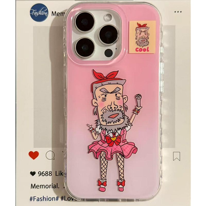 适用于搞怪牛爷爷适用苹果16Promax手机opp星手机环形磁吸保护套