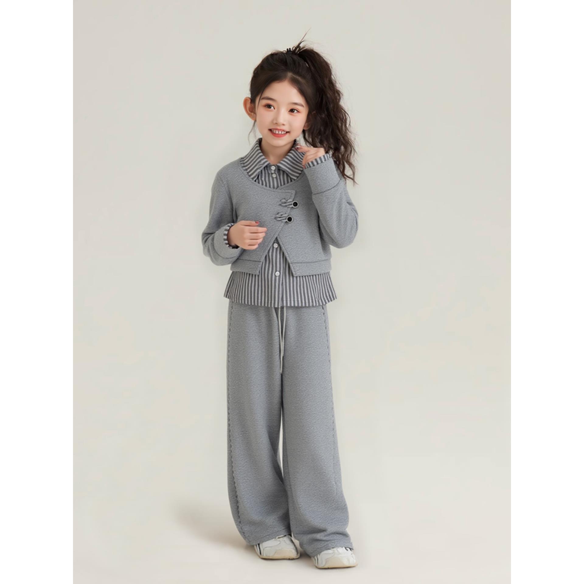 女童秋装2025新款套装儿童设计感两件套大童女装秋季洋气童装衣服