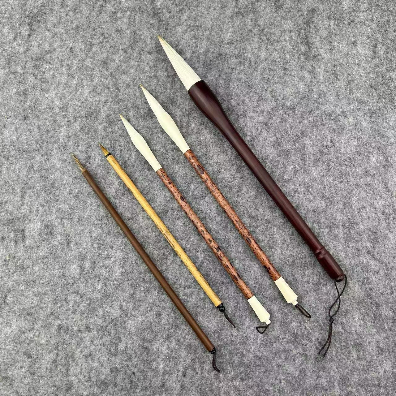 老师推荐国画兰花专用荷花兼毫毛笔梅兰竹菊毛笔点蕊狼毫勾线笔