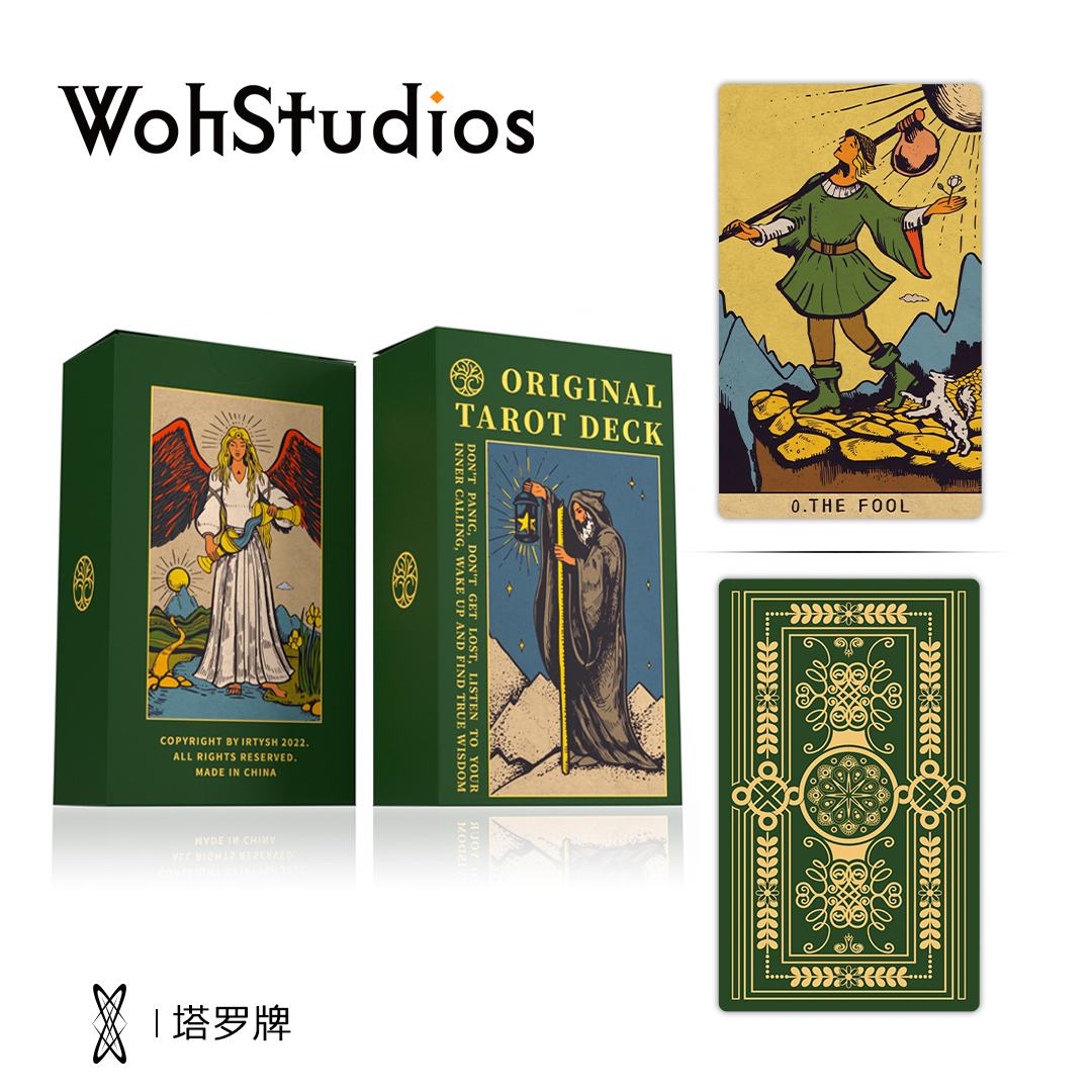 Wohstudio【Woh】主体伟特卡罗牌塔 正版 无边框卡牌韦特系78张卡牌