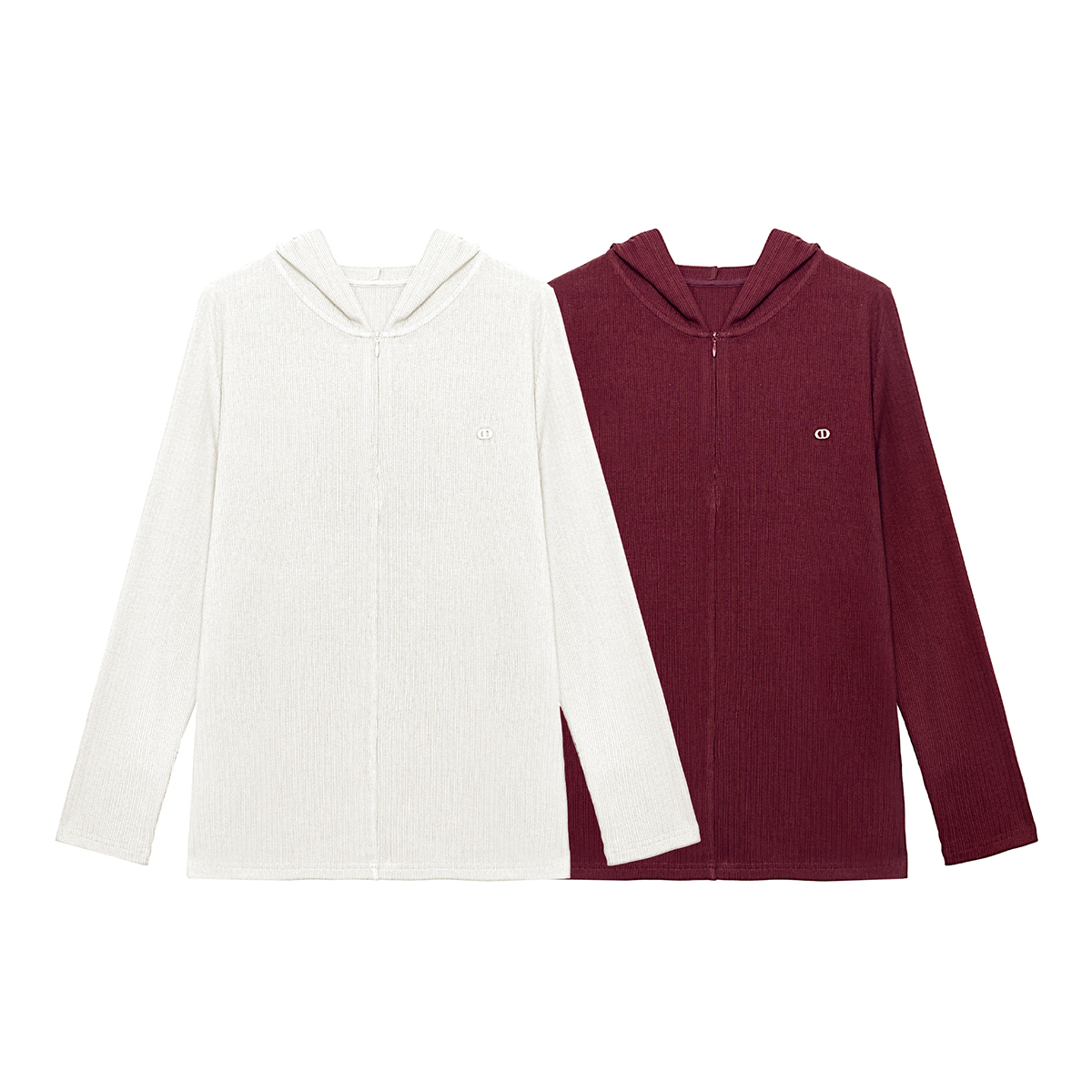 金雀绫【白茶与酒】设计师亲肤高级感加宽加大连帽小衫SZA3SL739