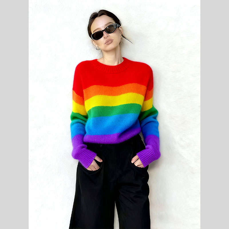 2025年秋季新款独特漂亮高级感chic日系温柔风宽松慵懒软糯毛衣女