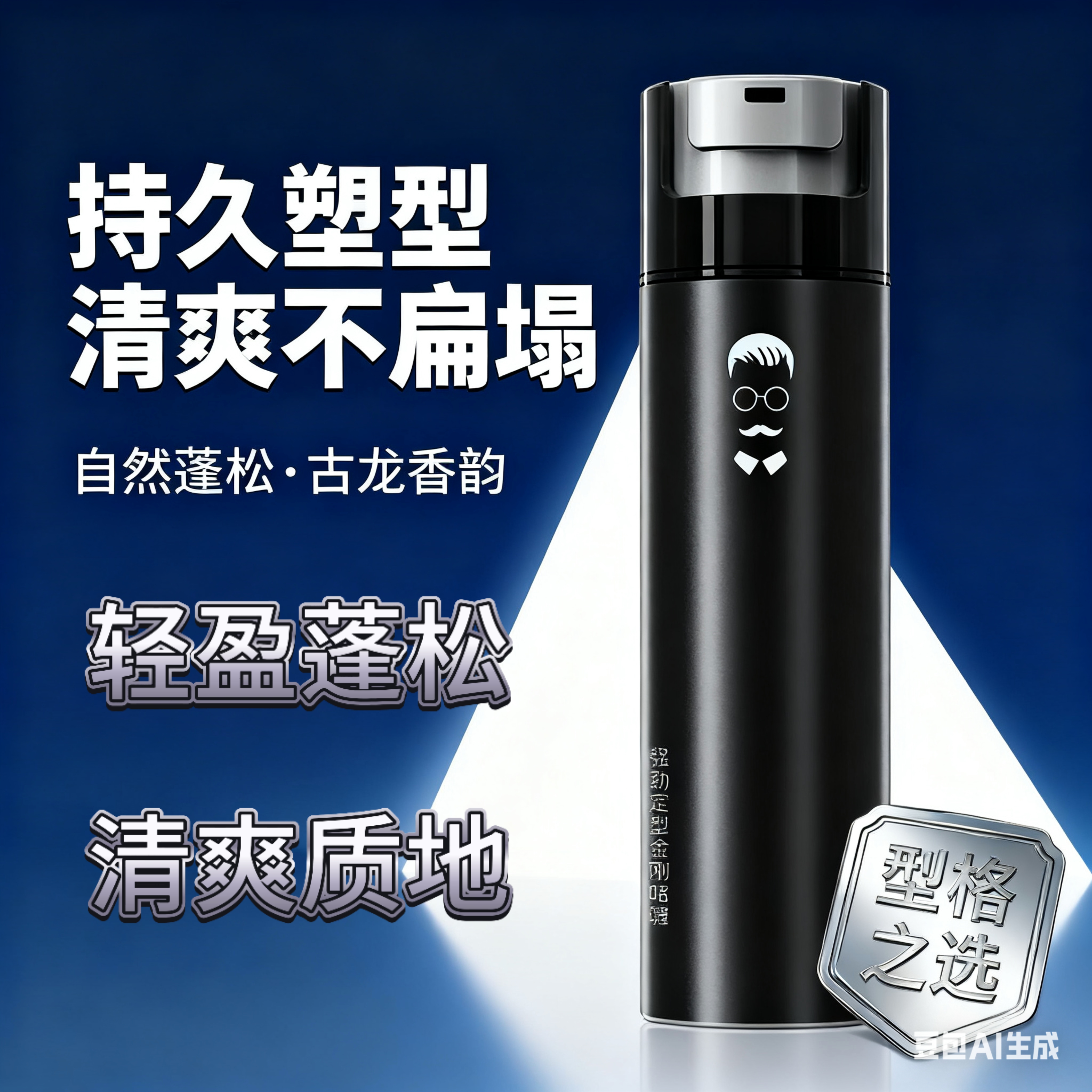 金刚啫喱膏保湿古龙清香啫喱干胶定型喷雾男士清香味男士发泥