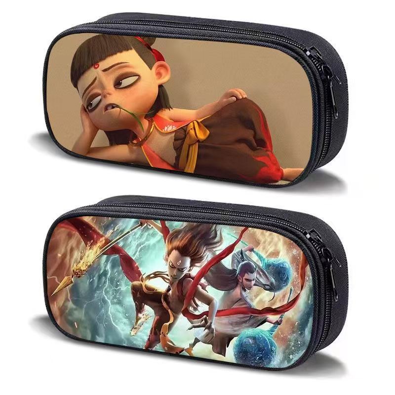 哪吒之魔童闹海笔袋小学生男孩儿童铅笔盒文具收纳袋女大容量笔盒