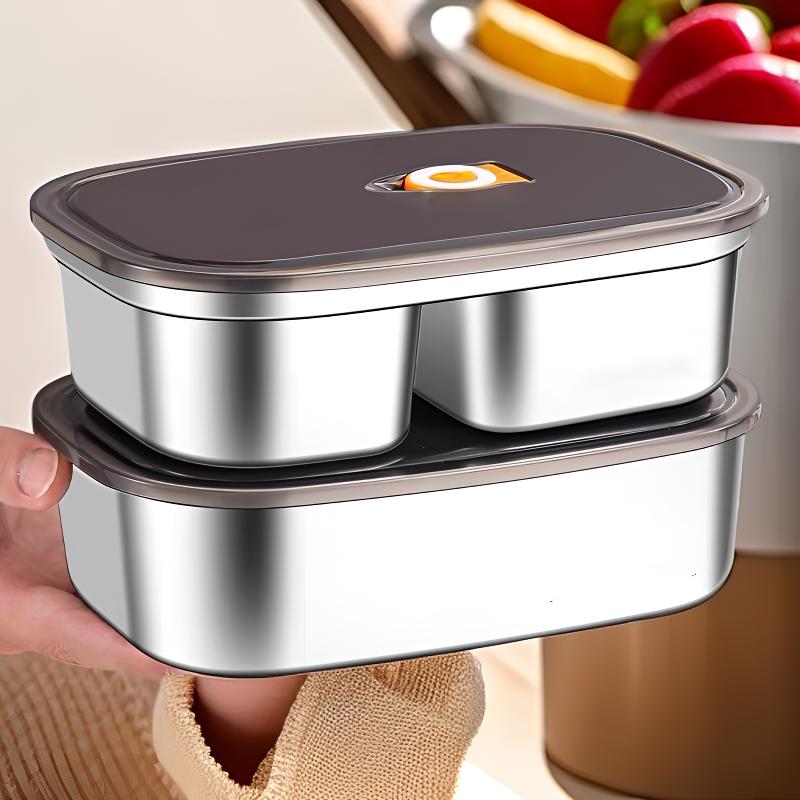 3000ML【单格+双格】不锈钢保温饭盒上班族带饭分格便当食物收纳盒