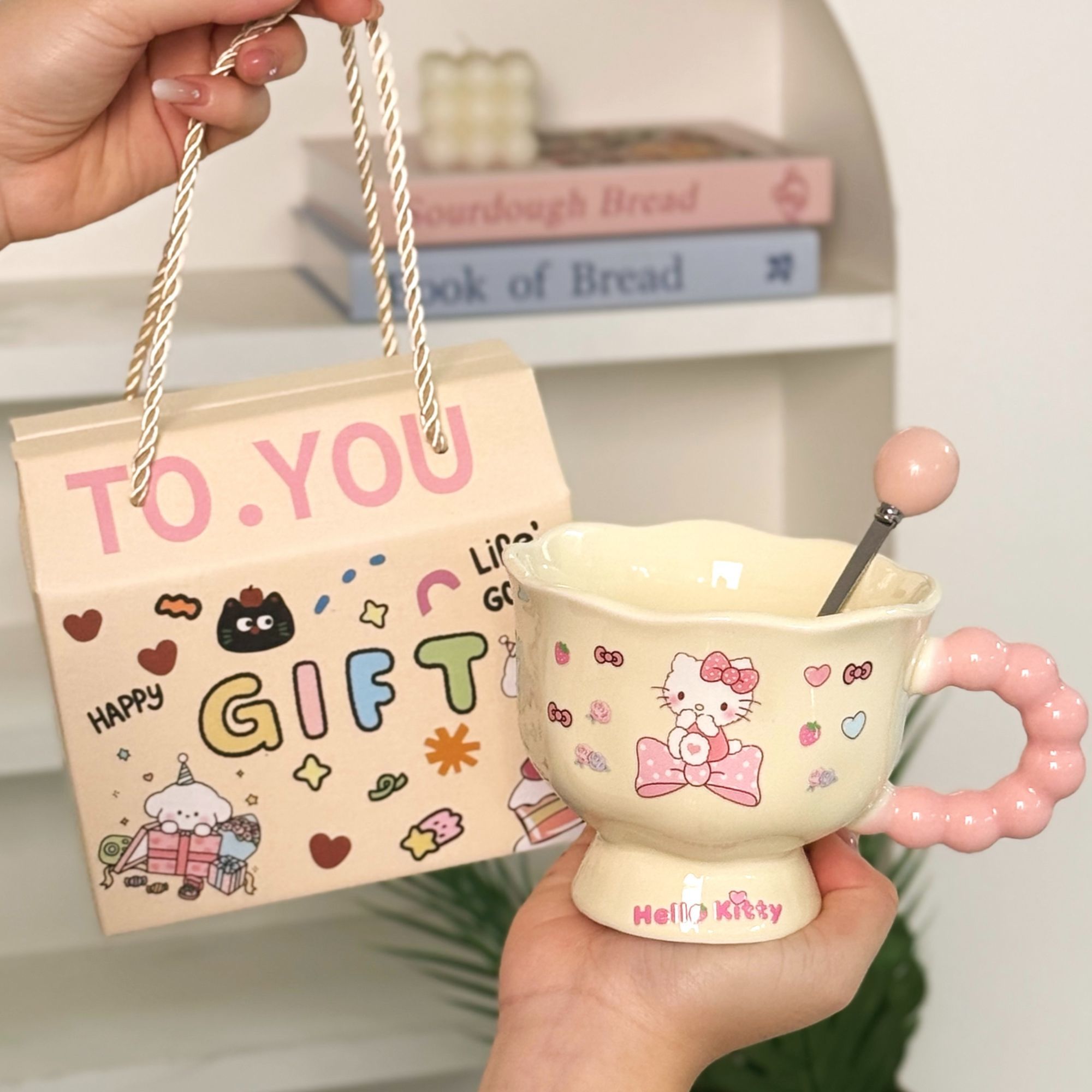 hellokitty水杯生日礼物送女生伴手礼品三丽欧杯马克杯卡通杯yw