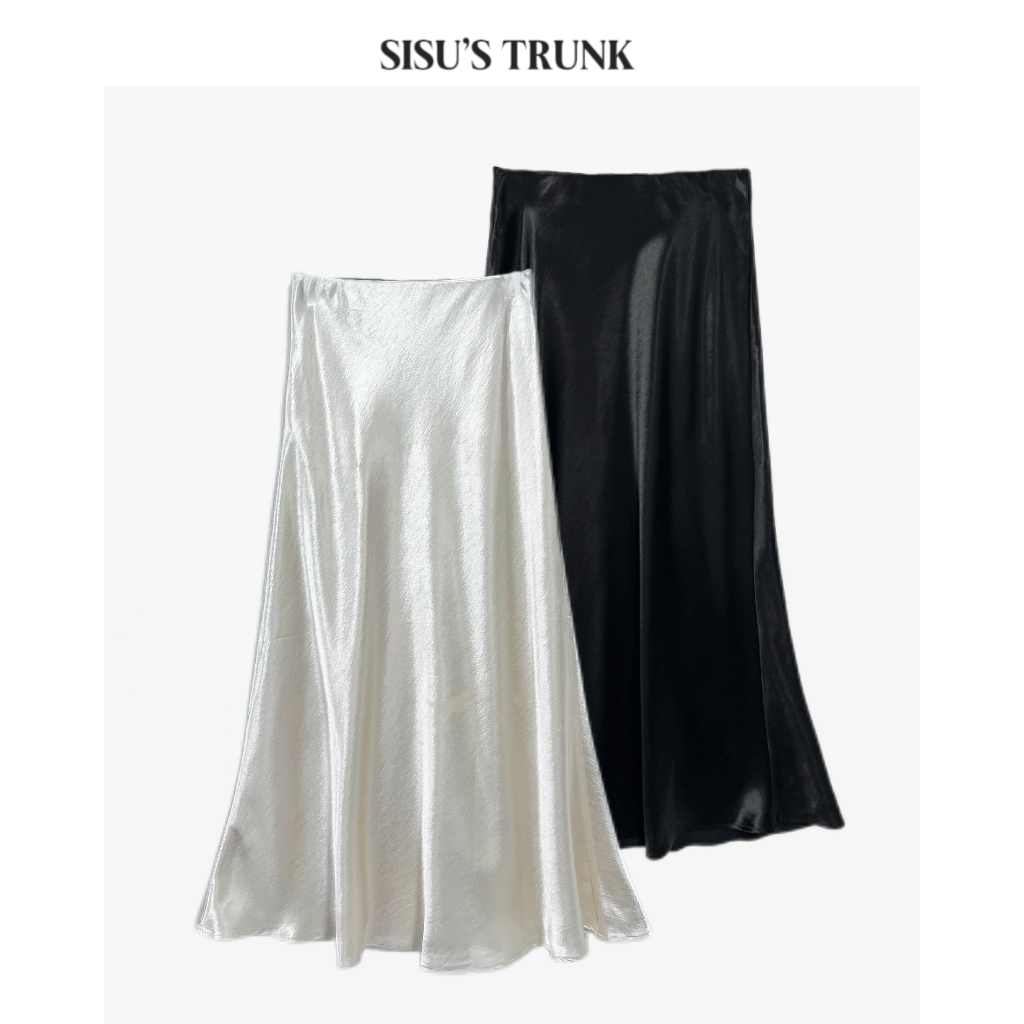 SISU【莫妮卡】轻奢设计师极简清冷感贵系松弛洋气百搭老钱风半身裙