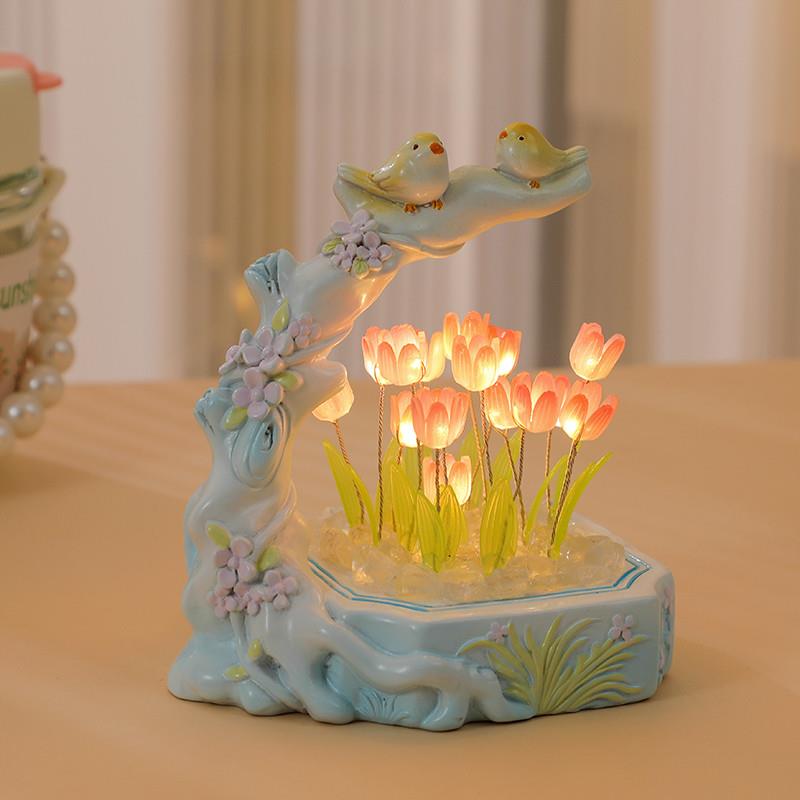 郁金香小夜灯diy手工生日礼物女生闺蜜实用送女孩女友高级感毕业