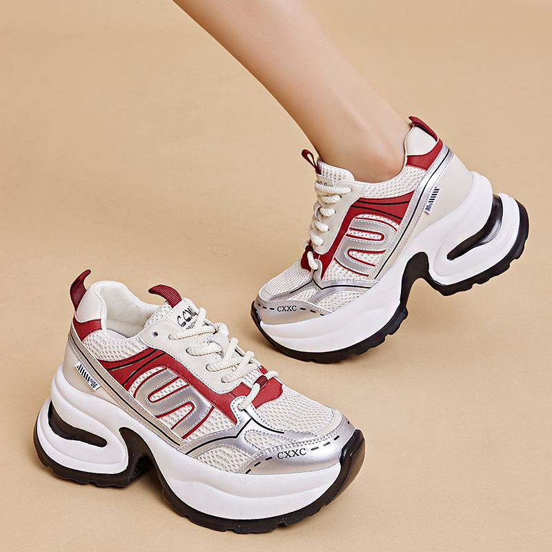 『明星同款』西瑞冬季新款百搭老爹鞋女款时尚潮流运动鞋厚底小白鞋