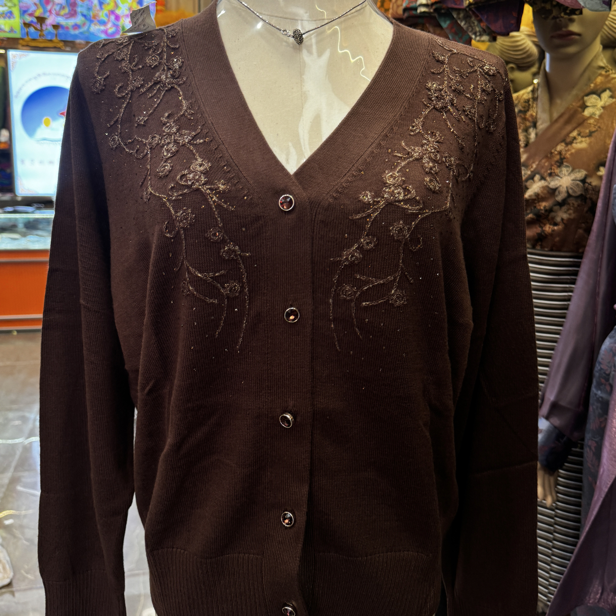 秋季新款针织短款开衫上衣毛衫外套