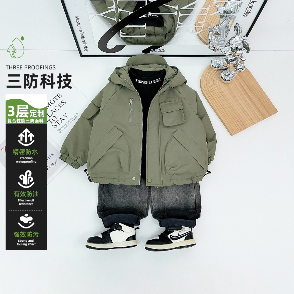 男童加厚外套秋冬款2025秋新款秋冬装儿童 WG28572 悠悠童话童装