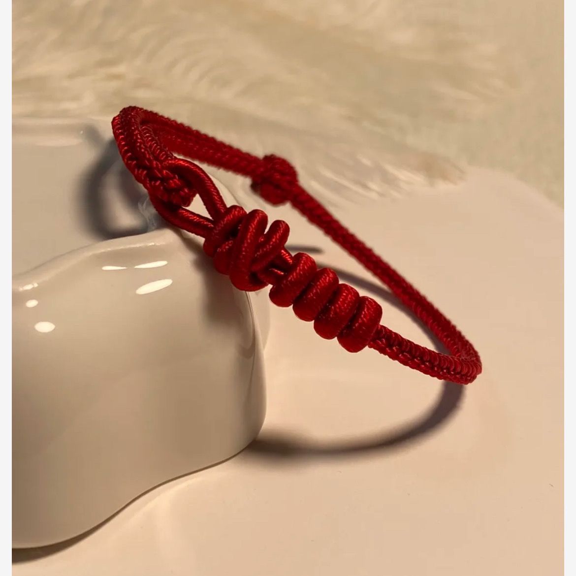 非金属布艺手链 成品手编四平八稳编织四季大乘金刚结双联结本命