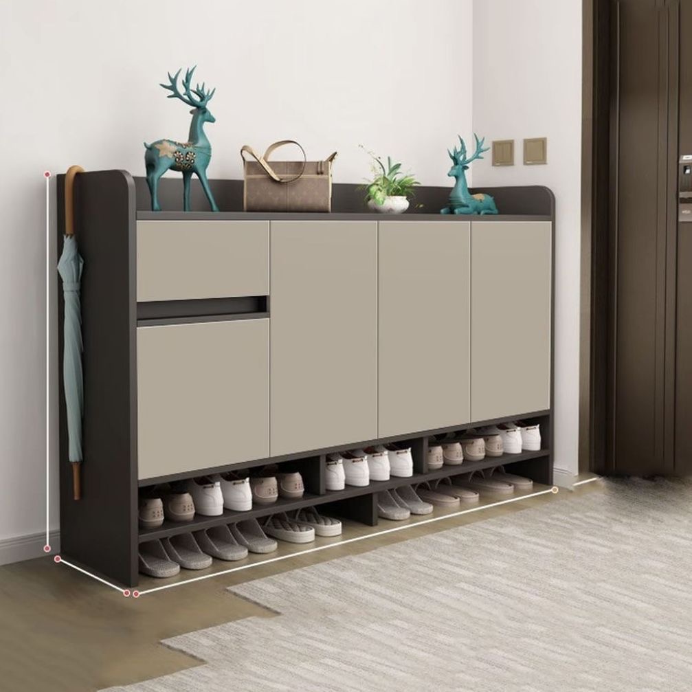 @双12大容量鞋柜门口家用入户客厅楼道外玄关柜一体收纳储物鞋架