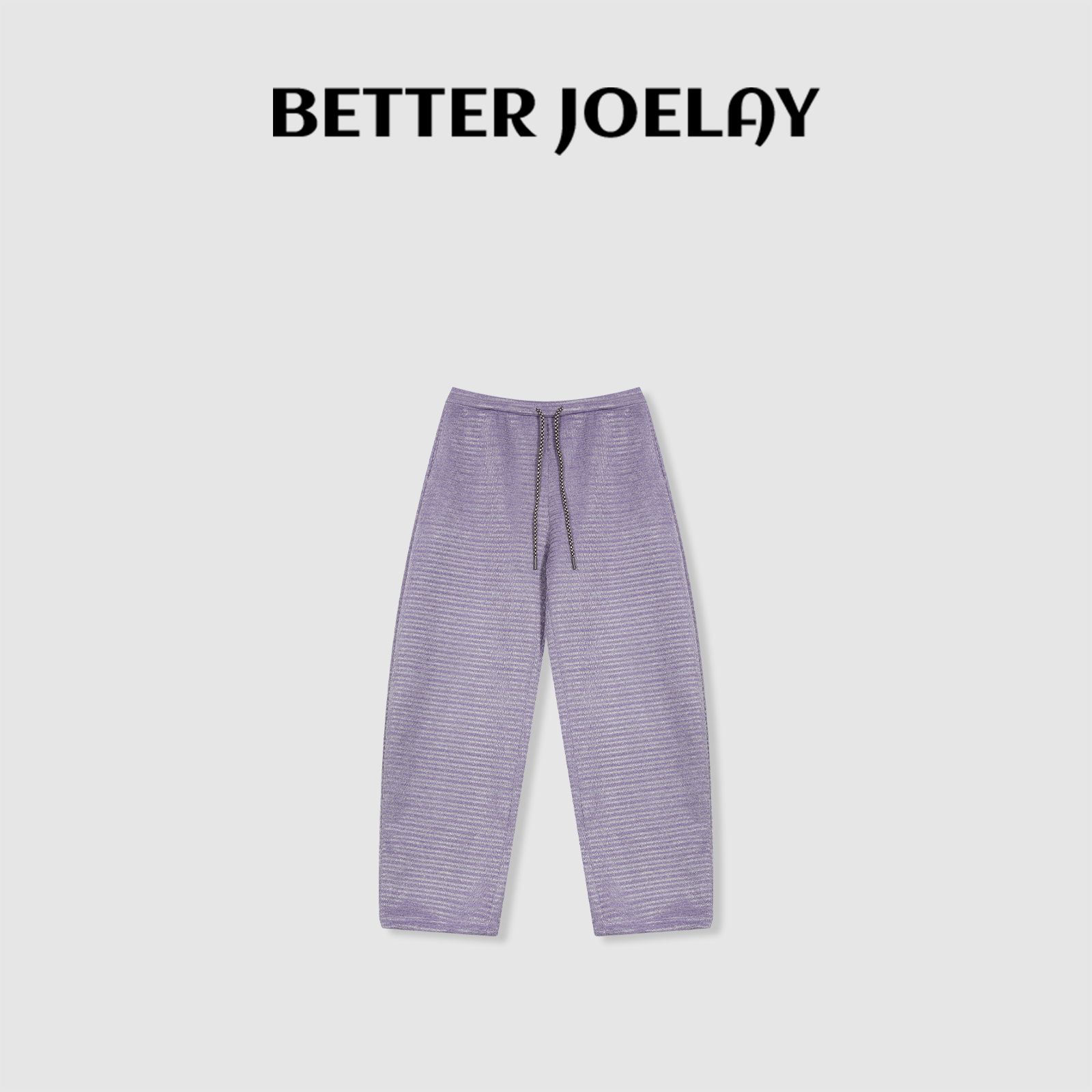 BETTER JOELAY-加绒【深灰暮闪】羊毛休闲直筒裤子宽松百搭KKH2518