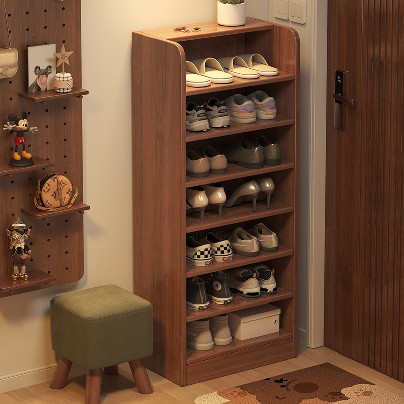 实木芯鞋架多层28cm51宽30高80 100 120家用门口入户小窄简易鞋柜