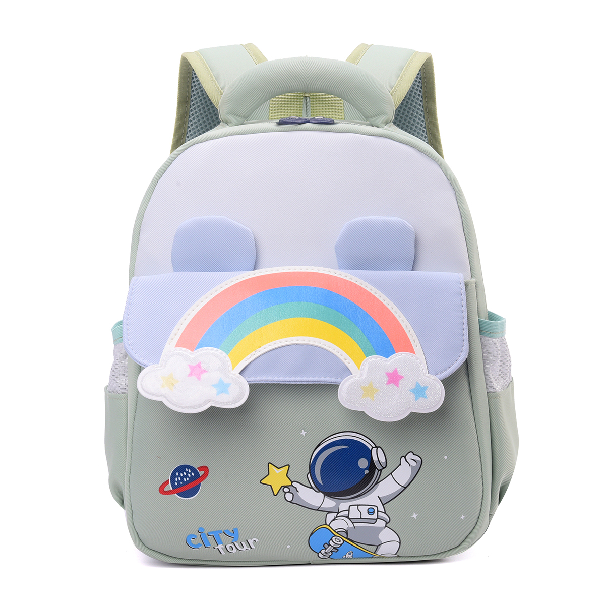 暑假新款独角兽小马书包3-6岁洋气轻便护脊儿童包双肩胸扣背包包5