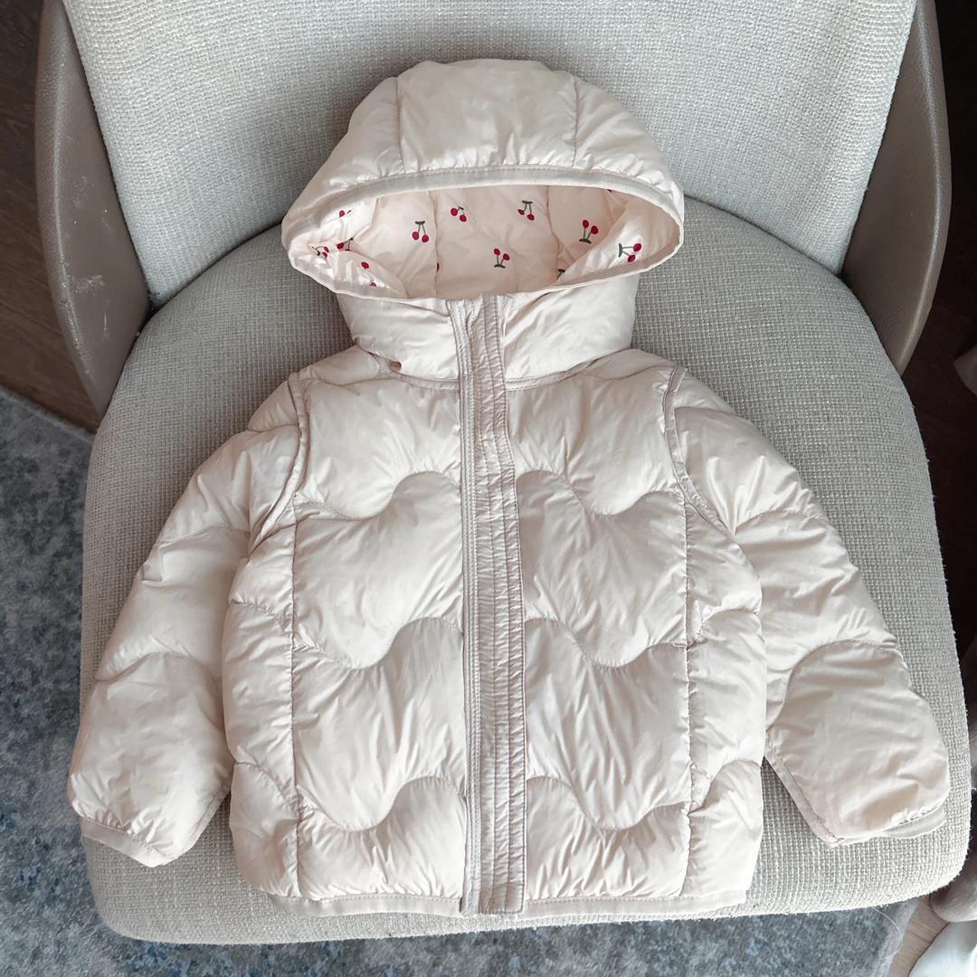 YeeHoO英氏【断码】【三防印花双面穿棉服 】童装轻薄小童衣服宝宝棉