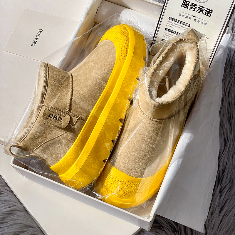 香港高端正品塔~斯曼雪地靴男女款2025冬季厚底加绒保暖防寒棉靴