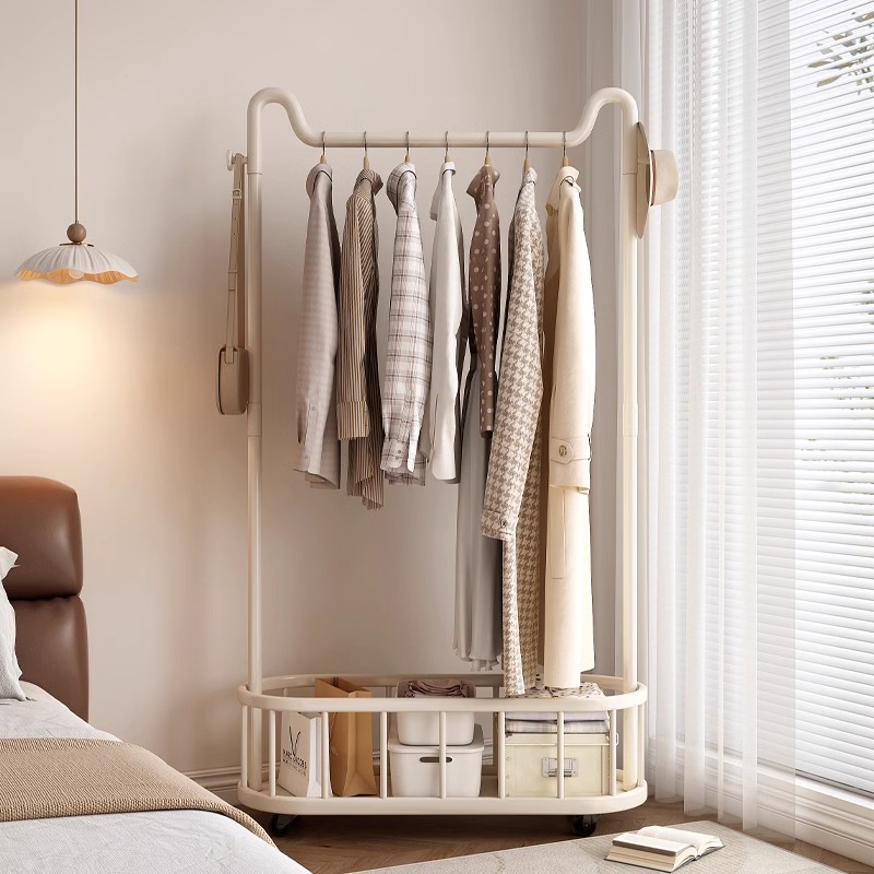 猫耳挂衣架落地卧室床边晚上放衣神器衣服挂架置物架可移动衣帽架