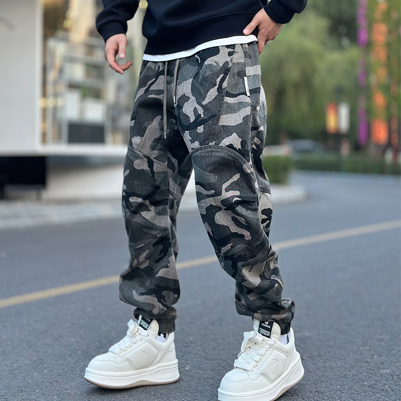 LKT.NINE秋冬厚款潮牌束脚休闲裤男宽松拉链口袋美式工装裤97291