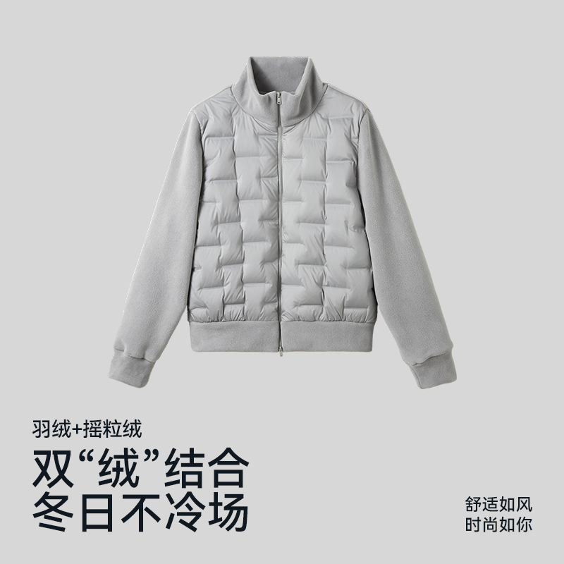 运动长袖外套羽绒服女款爆款2025新款显瘦轻薄保暖秋冬款7446