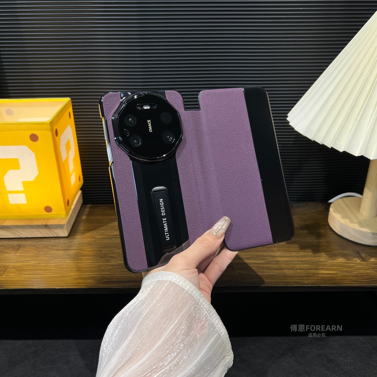 适用于华为mate80promax手机壳真皮mate80rs支架mate80保护套翻盖