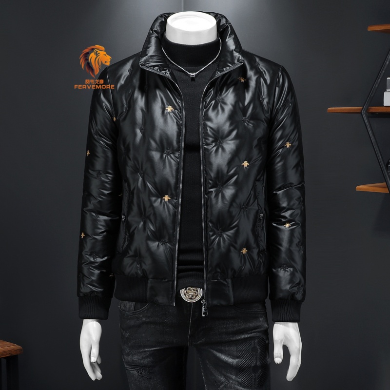 Fervemore费韦戈摩轻奢冬季保暖立领羽绒服短款休闲大码加厚外套