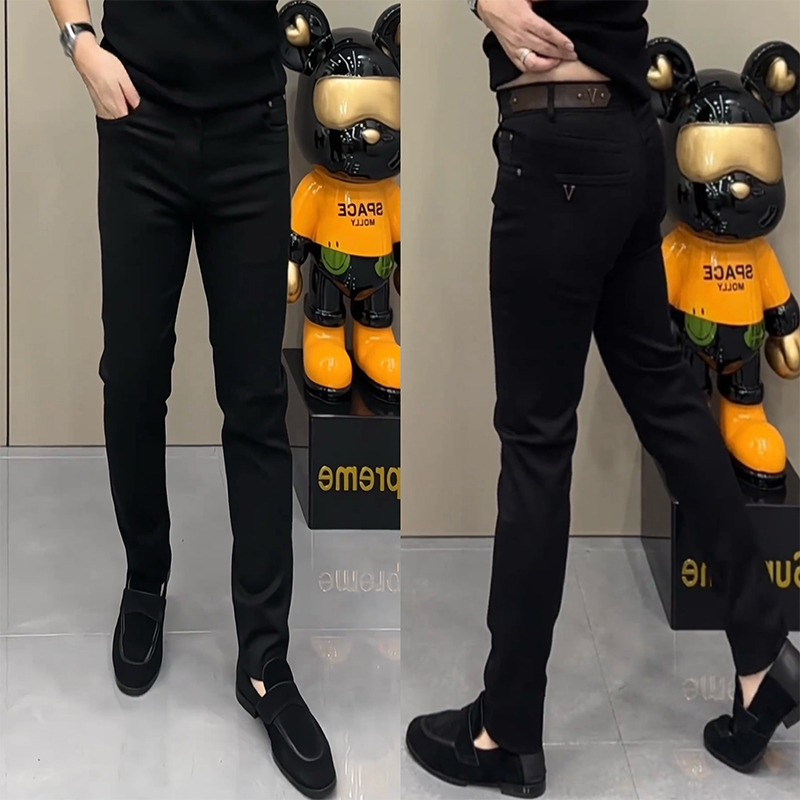 2025男款牛仔裤男士早秋新款时尚轻奢显高显腿长高弹休闲牛仔裤