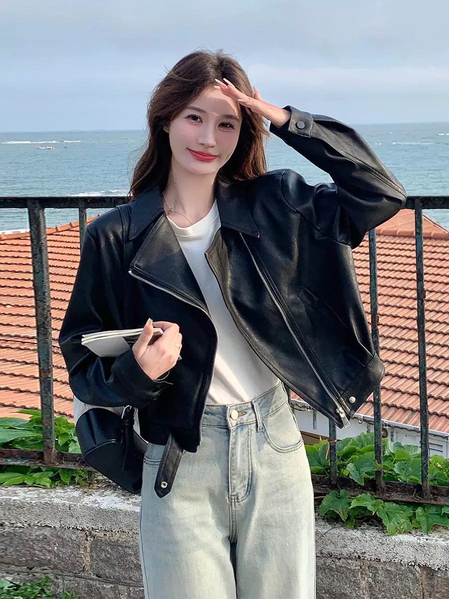 【春秋冬推荐】小皮衣外套女秋冬新款气质夹克短款上衣ins潮2318