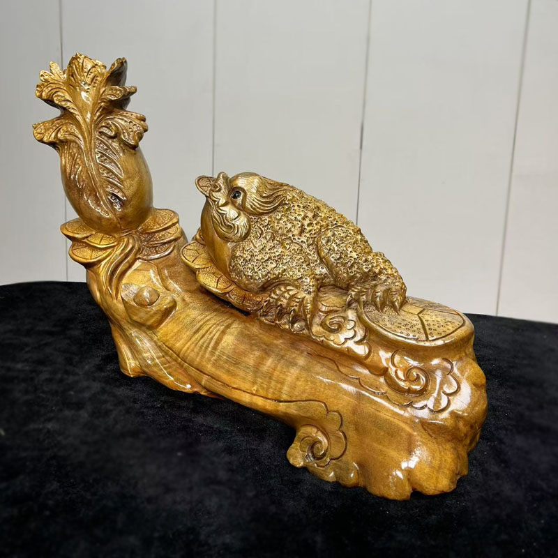 金丝楠木葫芦根雕摆件中式福禄木雕装饰艺术品手工实木乔迁礼品