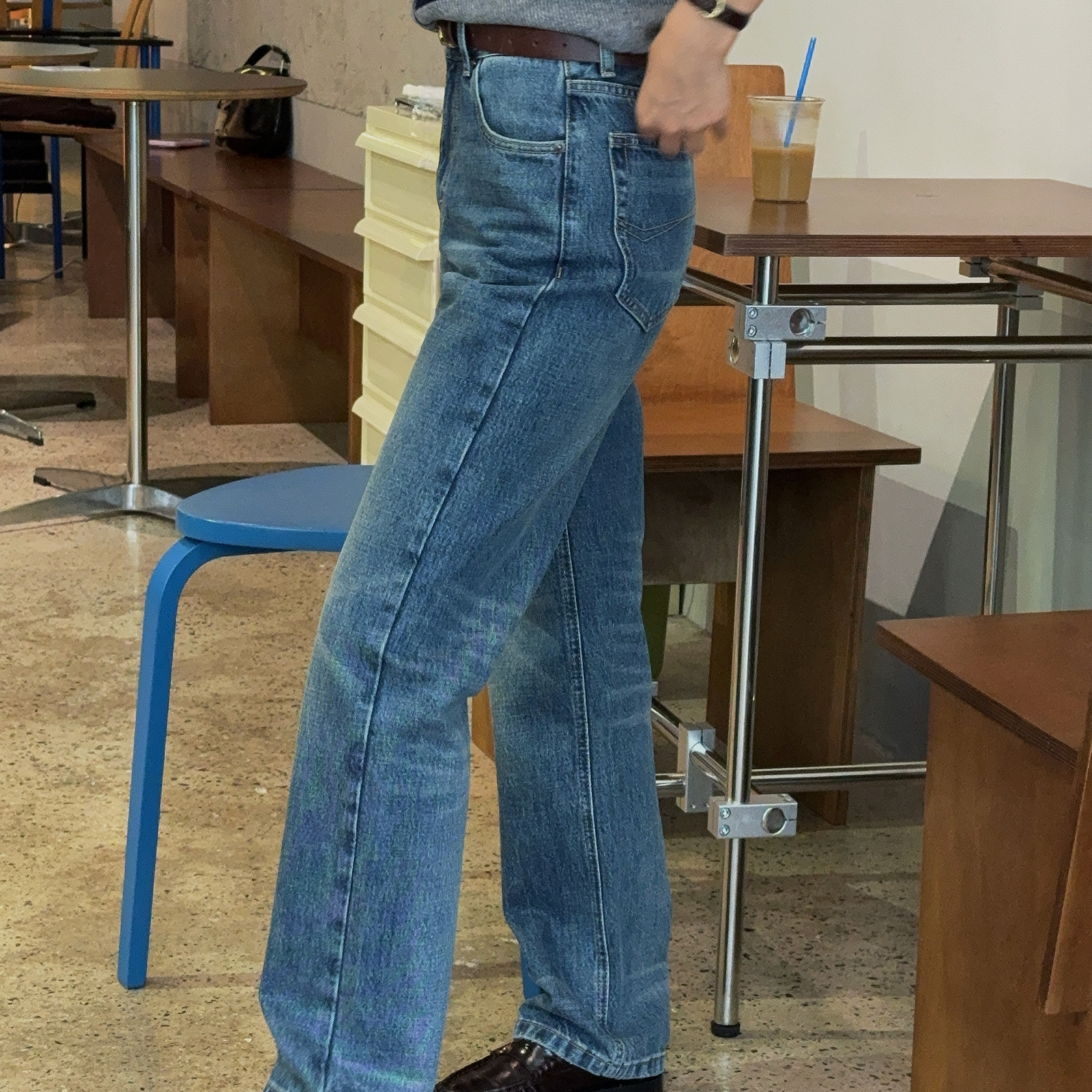 XIYE&W【墨写仔裤】小直筒牛仔裤