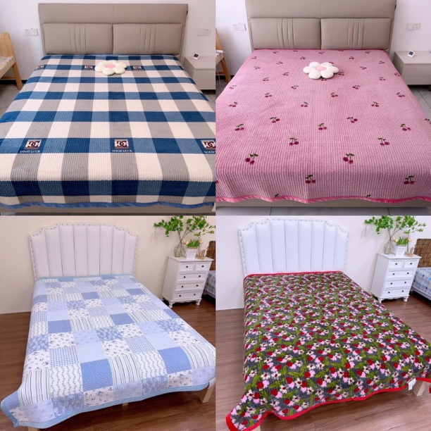 新款冬季加厚牛奶绒床盖防滑加绒速热保暖不掉毛耐脏不起静电床单